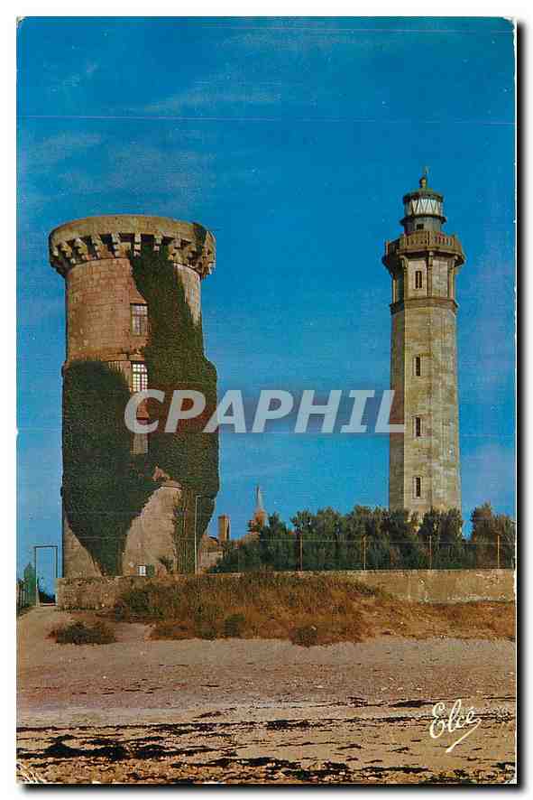 CPA Le Phare des Baleines Au premier plan la Vieille Tour 