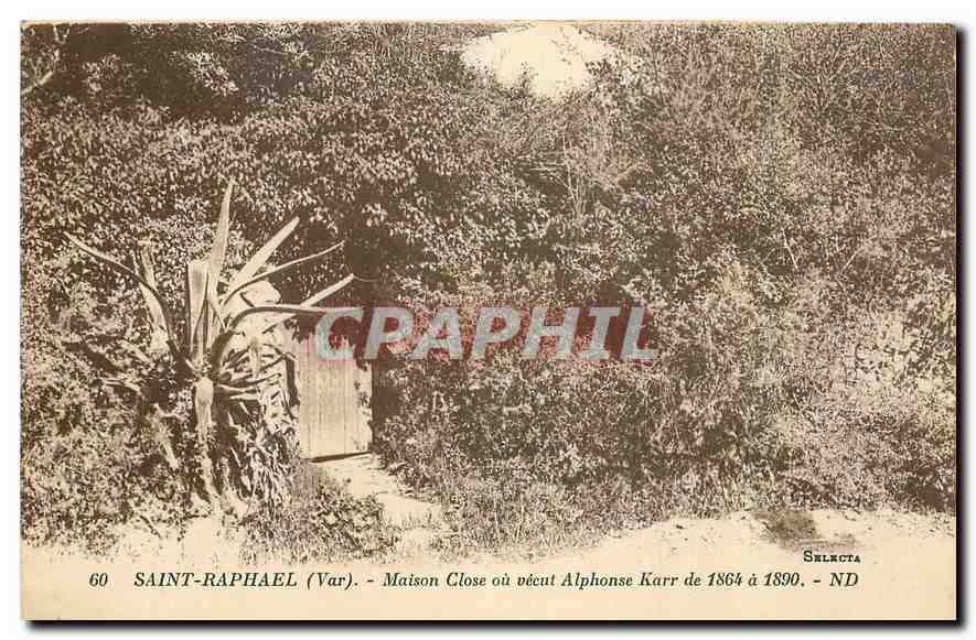 CPA Saint Raphael Var Maison Close 