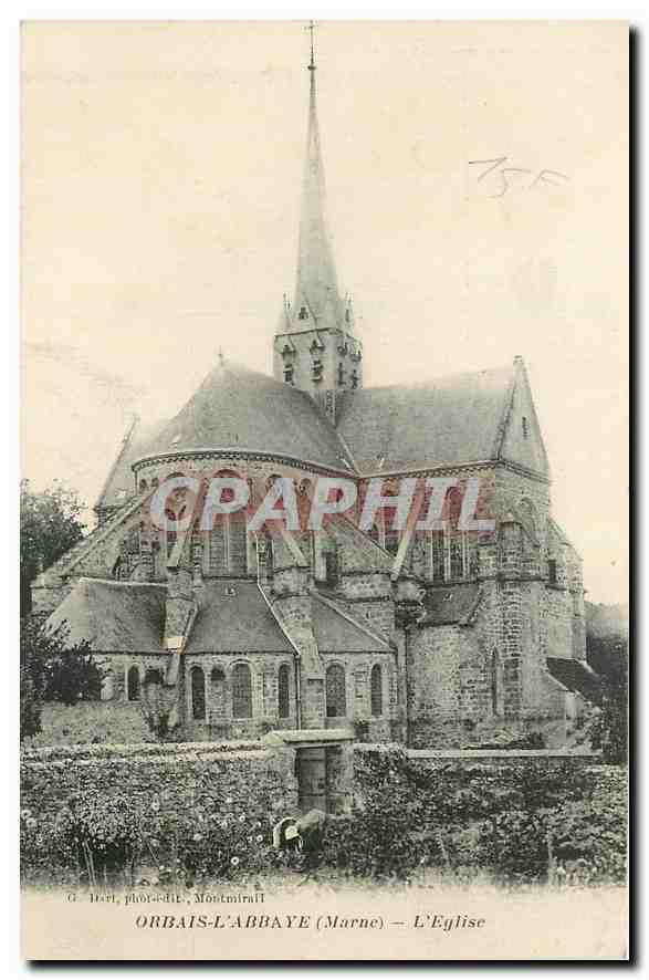 CPA Orbais l'Abbaye Marne l'Eglise 