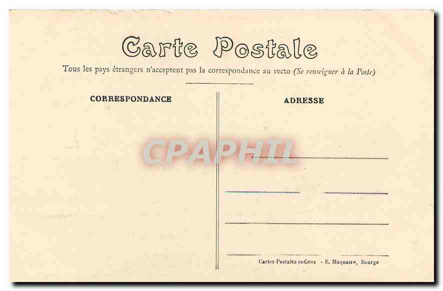 CPA Bourges La Tour de Petit Hotel de Ville  — Rückseite