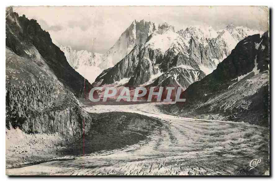 Antike Ansichtskarte Chamonix Mont Blanc La Mer de Glace