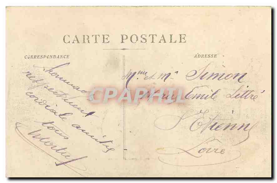 CPA Marseille Le Vieux Port et N D de la Garde Bateaux — Rückseite