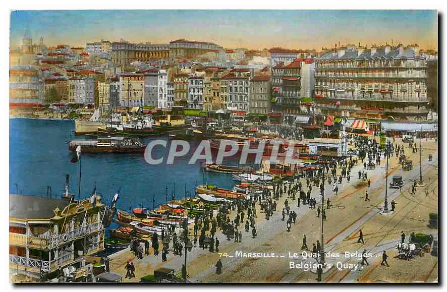 CPA Marseille Le Quai des Belges 