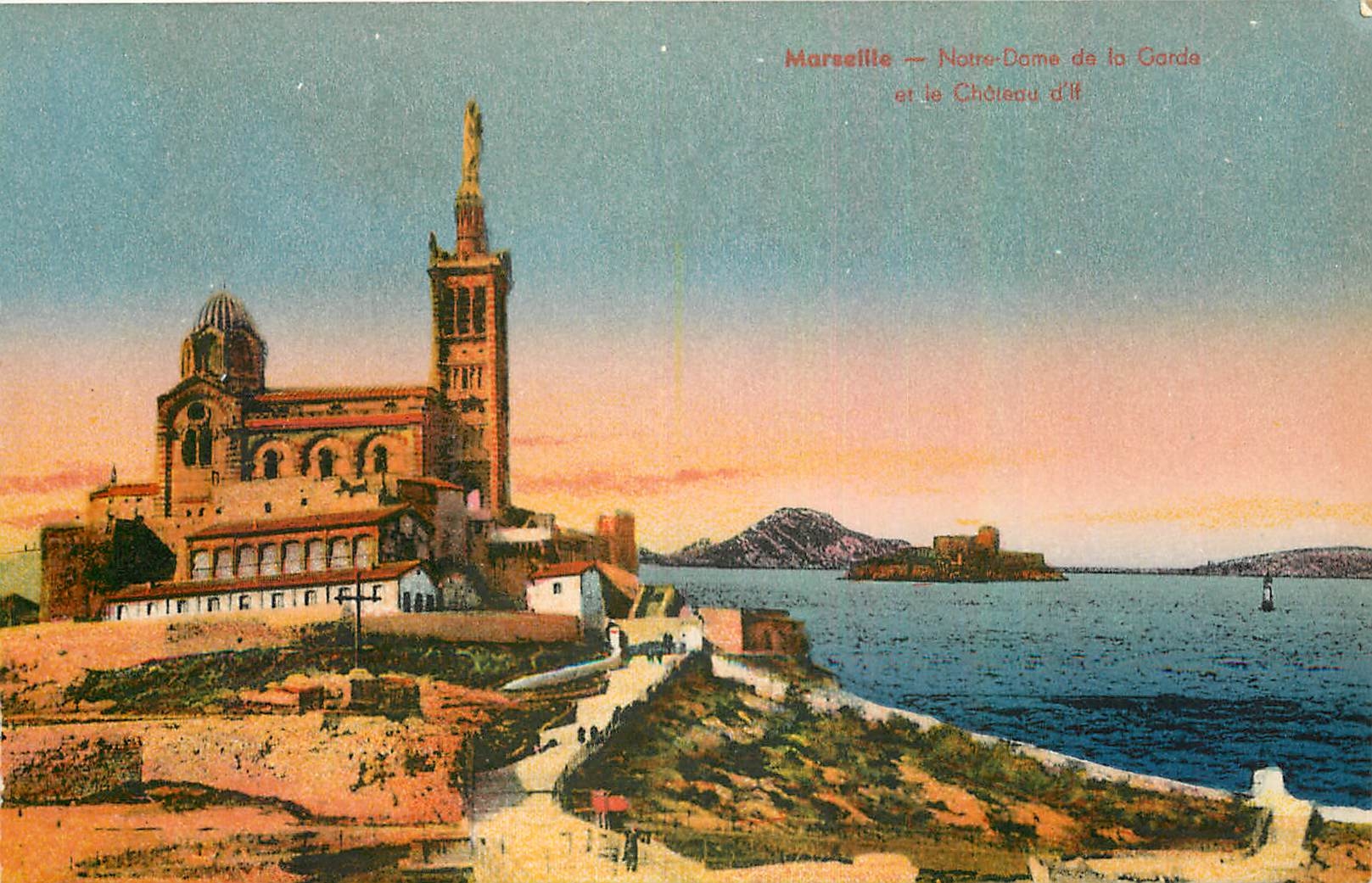 CPA Marseille Notre Dame et la Chateau 