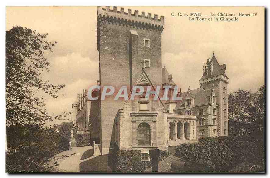 CPA Pau Le Chateau Henri IV La Tour et la Chapelle 