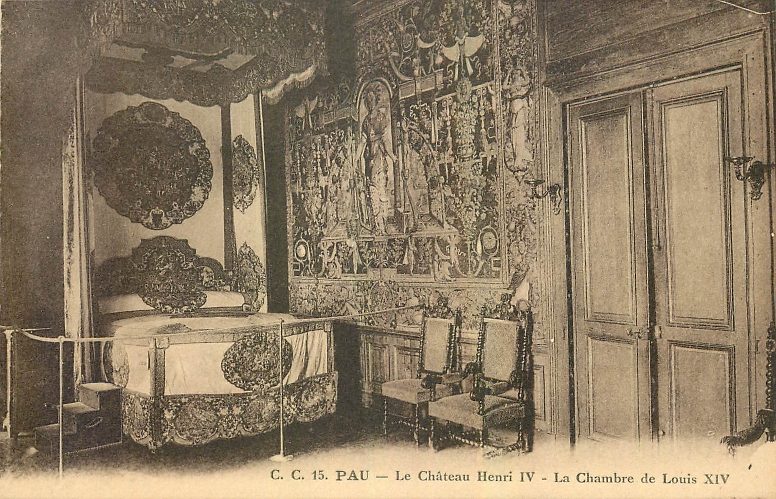 Le Château Henri IV - La Chambre de Louis XIV — C. C. 15. Pau
