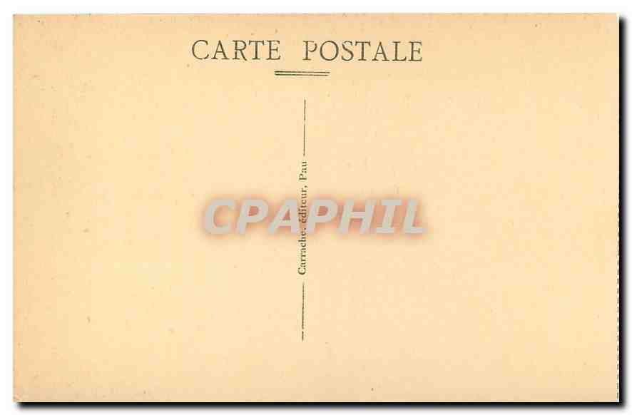CPA Pau Chateau de Lit de Henri IV  — Rückseite