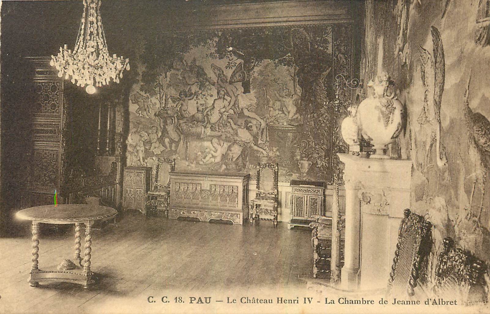 Pau — Le Château Henri IV — La Chambre de Jeanne d'Albret