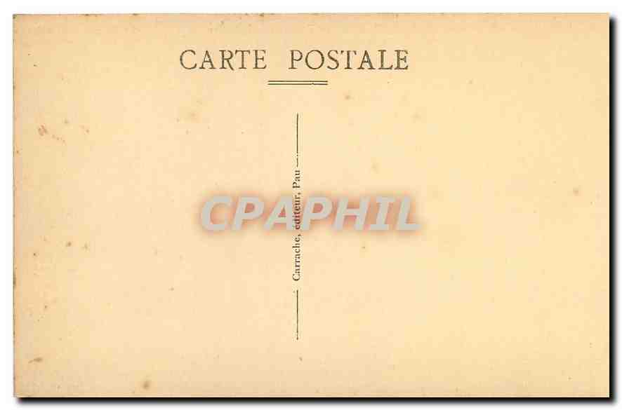 CPA Pau B P La Chaine des Pyrenees vue de la Terrasse Puest du Chateau Henri IV  — Rückseite