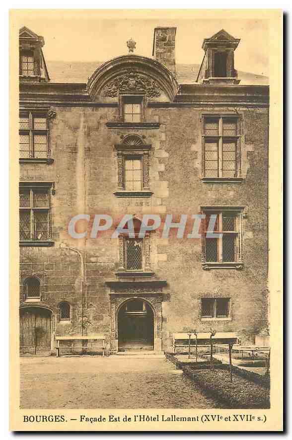 CPA Bourges Facade Est de l'Hotel de Lallemant 