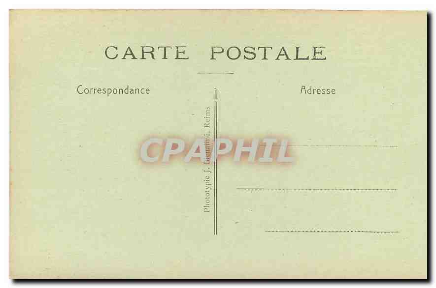CPA Basilique et Seminaire Notre Dane Liesse  — Back