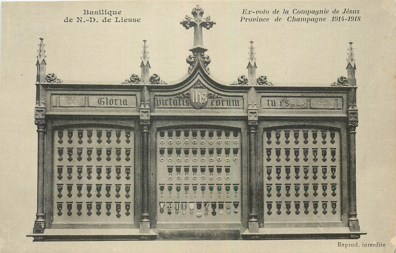 CPA Basilique de N D de Liese Ex voto de la Compagnie d Jesus Province 