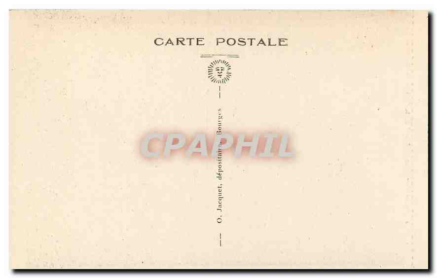 CPA Cathedrale de Bourges Vitrail de la Chapelle de Ste Anne  — Rückseite