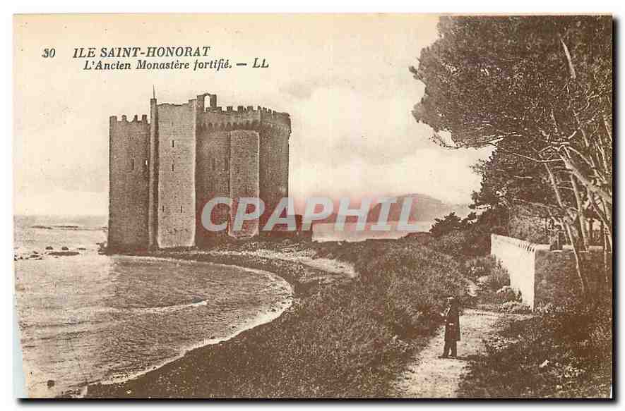 CPA Ile Saint Honorat l'Ancien Monastere 