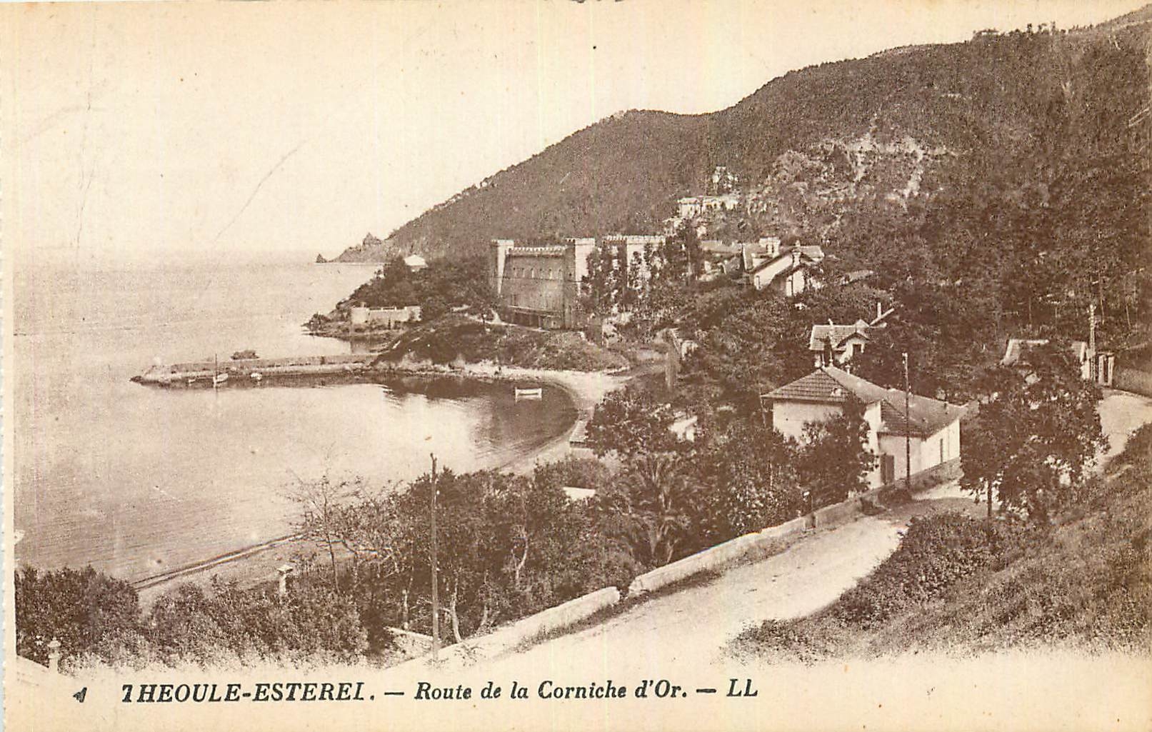 CPA Theoule Esterel Route de la Corniche d'Or 
