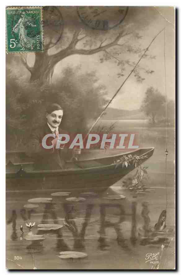 CPA Homme Peche