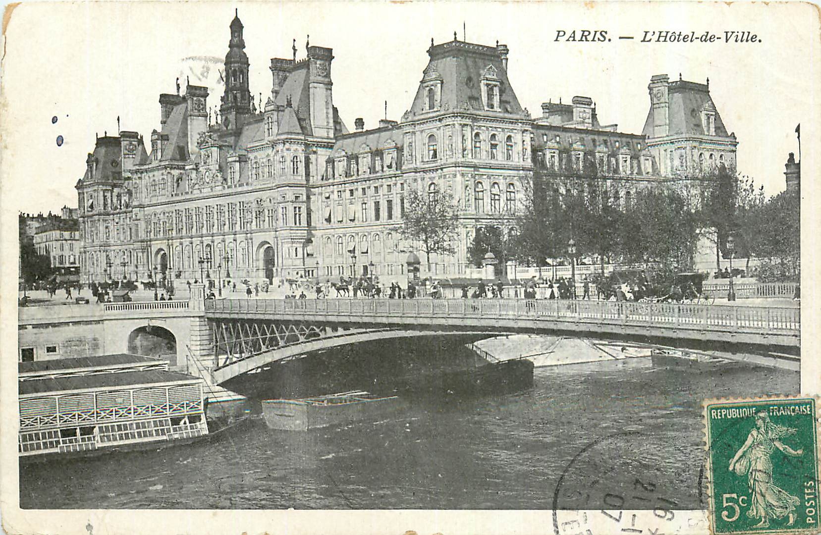 CPA Paris L'Hotel de Ville 