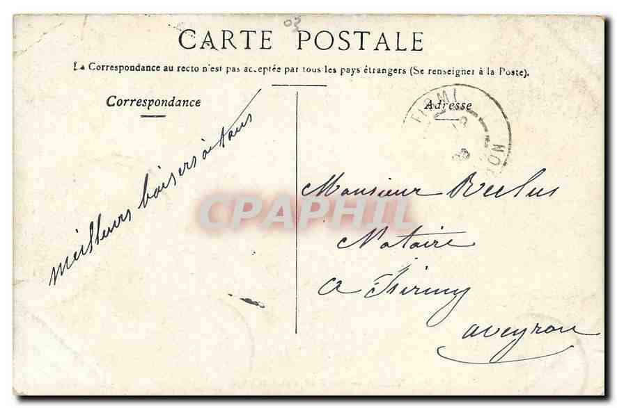 CPA Vichy Parc etSource Lardy  — Rückseite