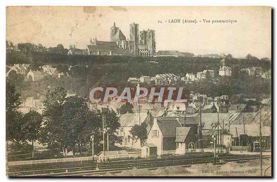 CPA Laon Aisne Vue Panoramique 