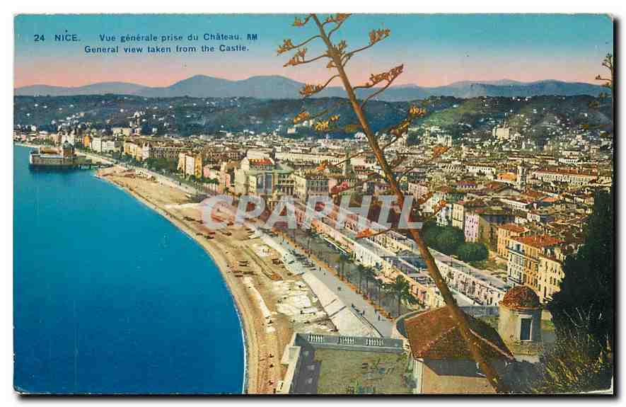 CPA Nice Vue generale prise du Chateau 