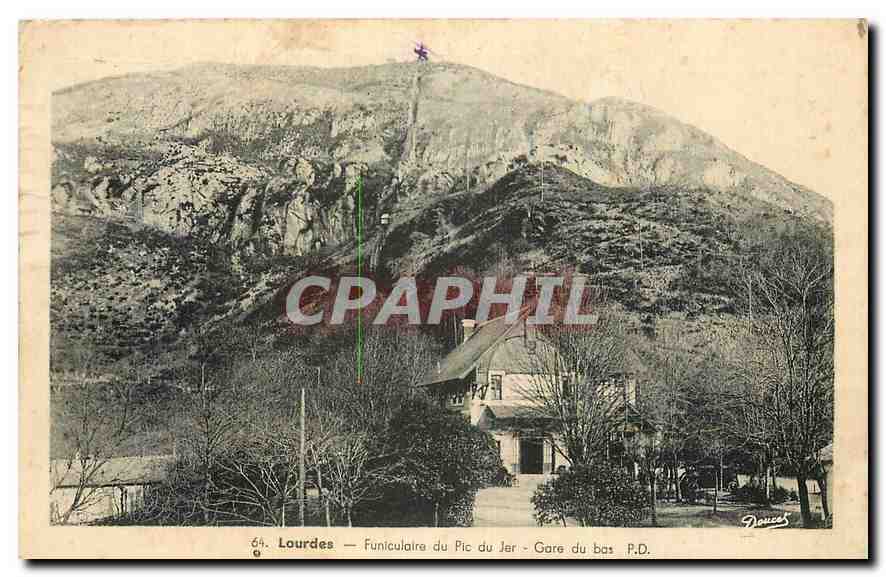 Lourdes — Funiculaire du Pic du Jer - Gare du bas P.D. — P. Doucet
