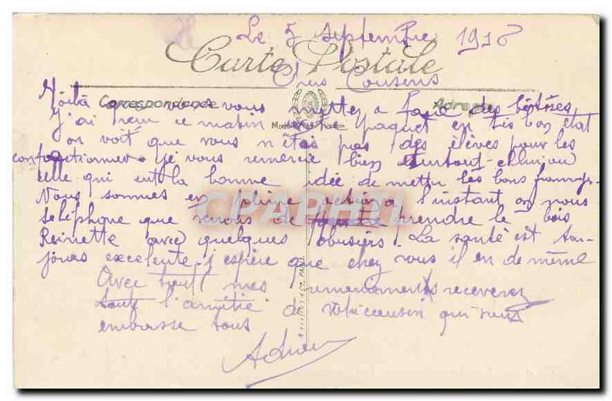 CPA Amiens Le Cathedrale Le Portail  — Rückseite