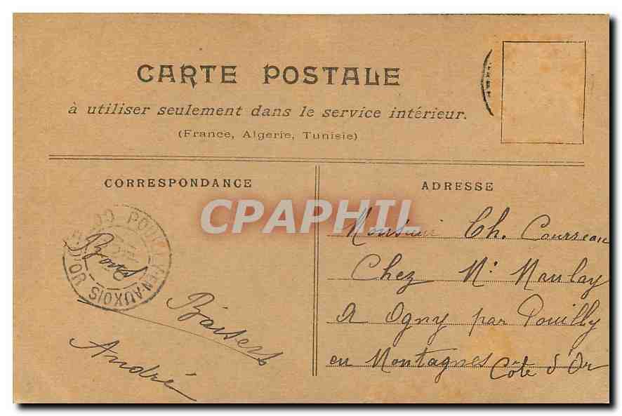 CPA Enfants Bonne entente — Rückseite