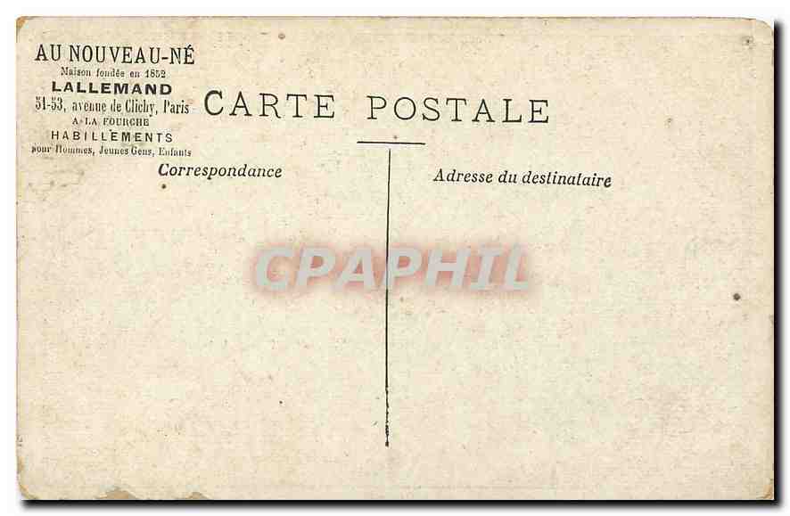 CPA Femme Au nouveau ne Lallemand Avenue de Clichy Paris  — Verso