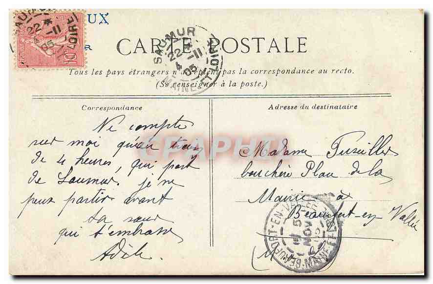 CPA Mireeille Pacot Folklore — Rückseite