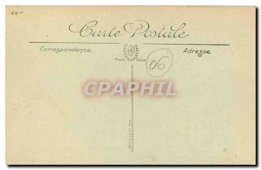 CPA Cannes Clocher de l'Eglise du Mont Chevalier  — Rückseite