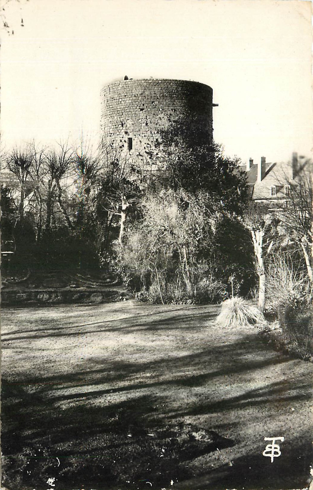 CPM Dourdan S et O Chateau Cour d'armes Le Donjon 