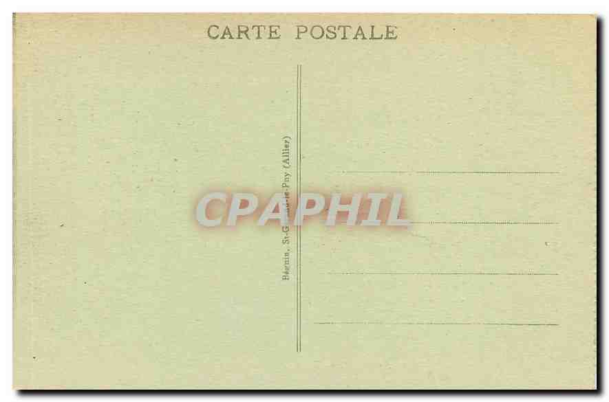 CPA Vichy Terrasse et Theatre du Casino  — Rückseite