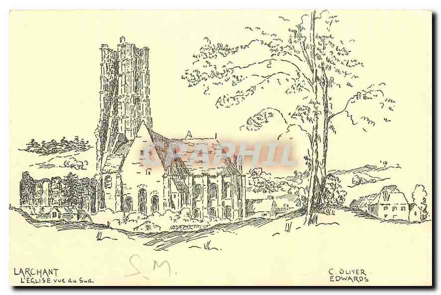 CPA Larchant l'Eglise vue du Sud 