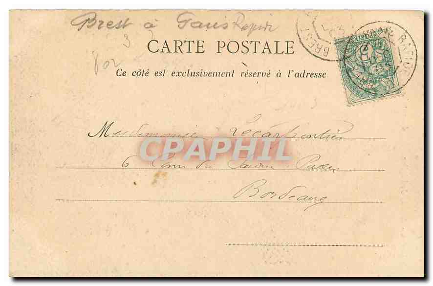 CPA Laval Abside de l'Eglise d'Avesnieres  — Rückseite