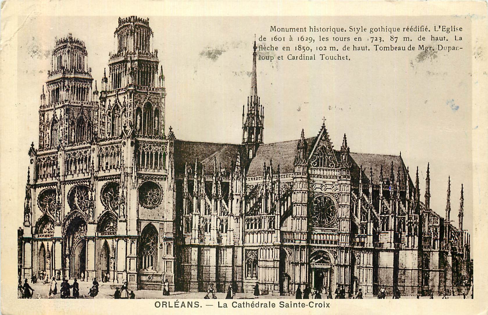 CPA Orleans La Cathedrale Sainte Croix 
