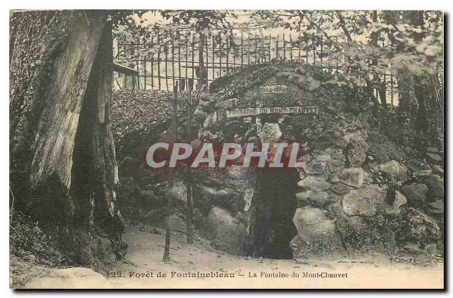 CPA Foret de Fontainebleau la Fontaine du Mont Chauvet 