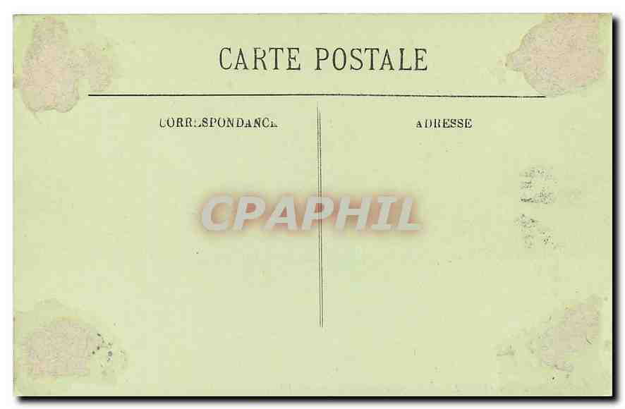 CPA Fontainebleau Vie sur le Parterre  — Rückseite