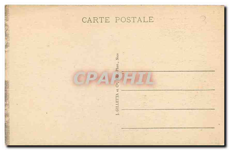 CPA Cannes Vue prise de la Californie  — Rückseite