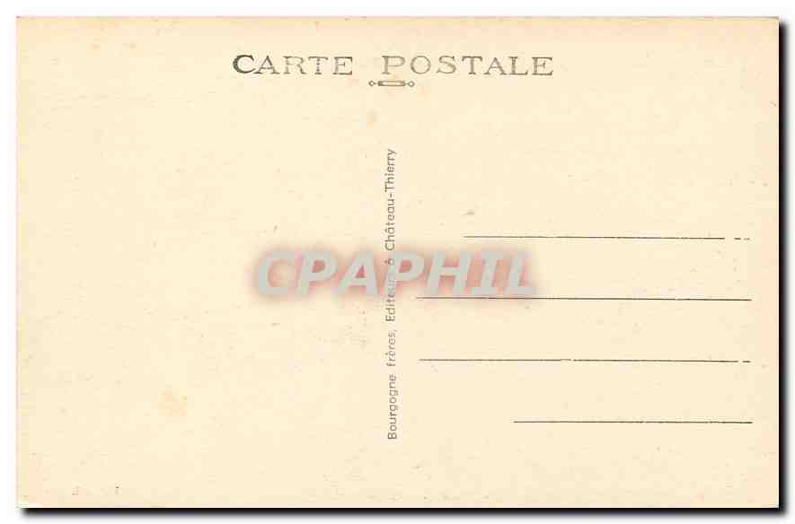 CPA Chateau Thierry Aisne Le Mounoment Americain de la Cote  — Back