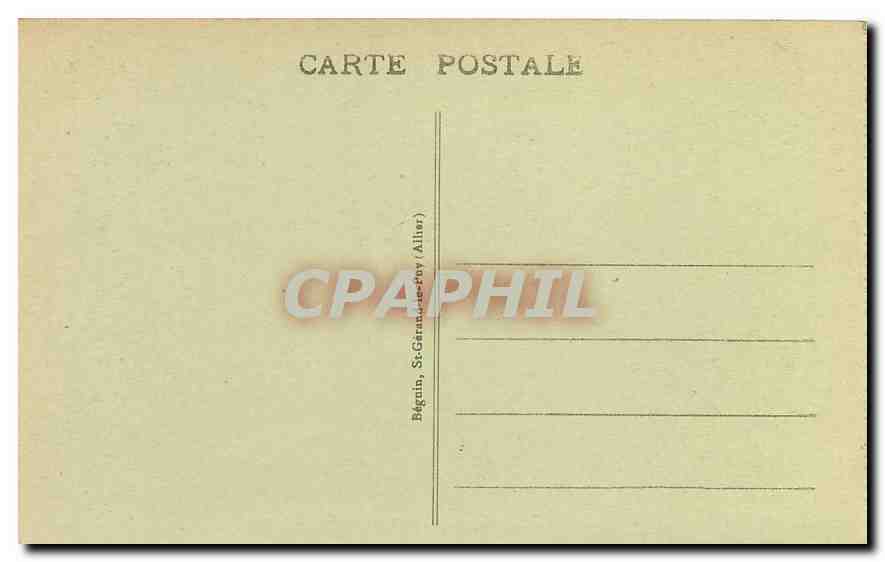 CPA Vichy Dans les Parcs Bassin des Cygnes  — Rückseite