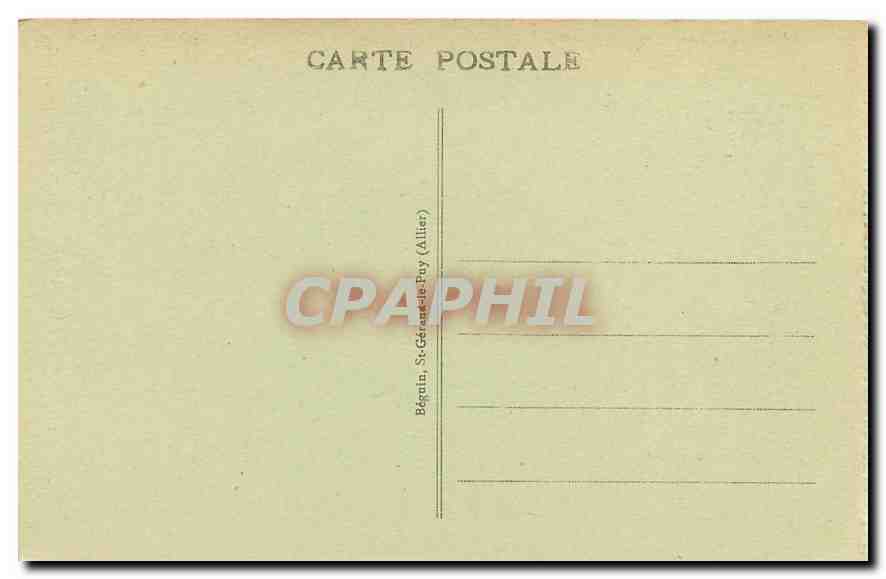CPA Vichy La Tour de l'Horloge  — Verso