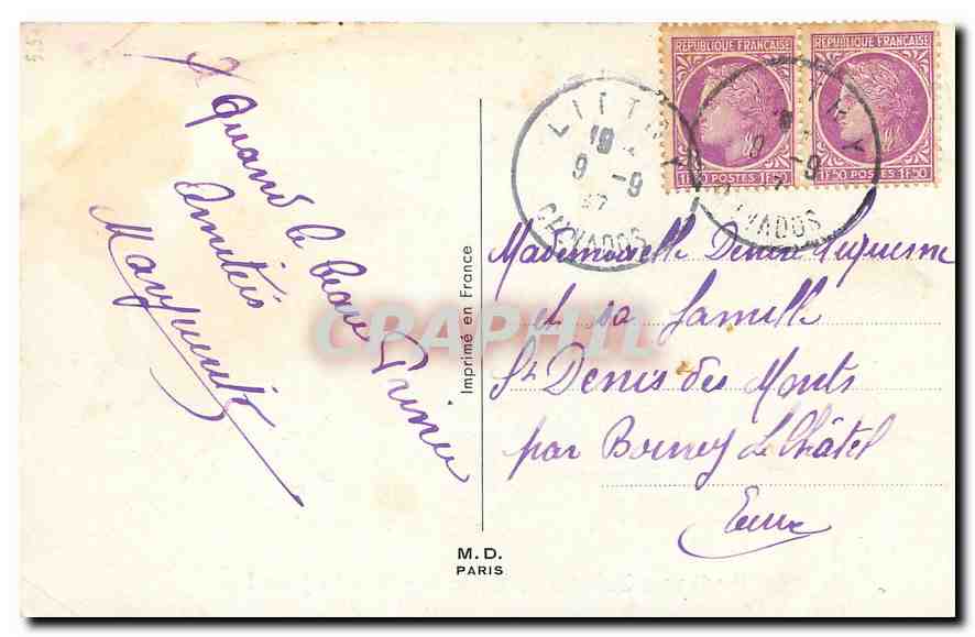 CPA La Belle au bois Dormant  Jimm Patt — Rückseite