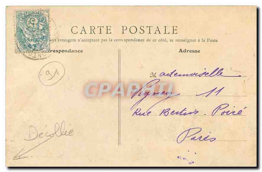 CPA Montgeron Les Lavoirs sur l'Yerres  — Rückseite