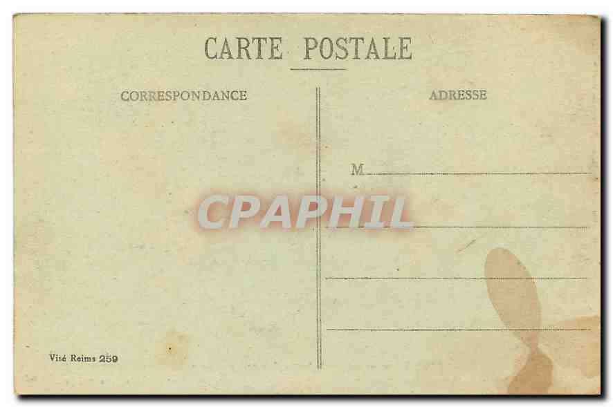 CPA Reims dans ses annees de bombardements La Cathedrale Exterieur  — Back