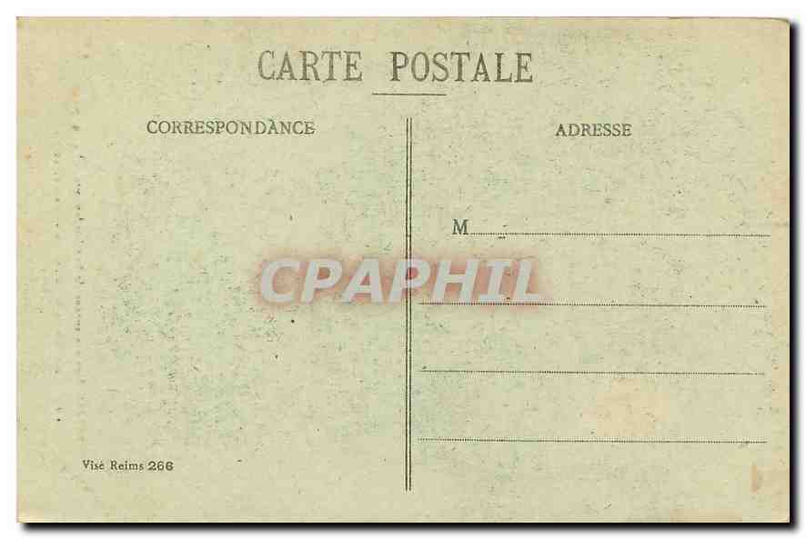 CPA Reims dans ses annees de bombardements 1914 1917 Interieur de la Cathedrale Vue d'ensemble  — Verso