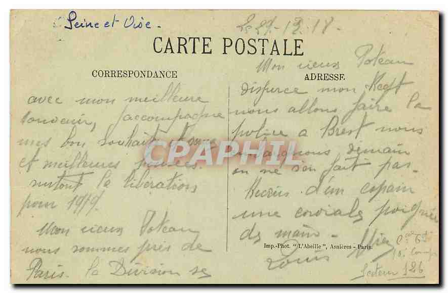 CPA Pontoise Tombeau de Saint Gauthier Eglise Notre Dame  — Back