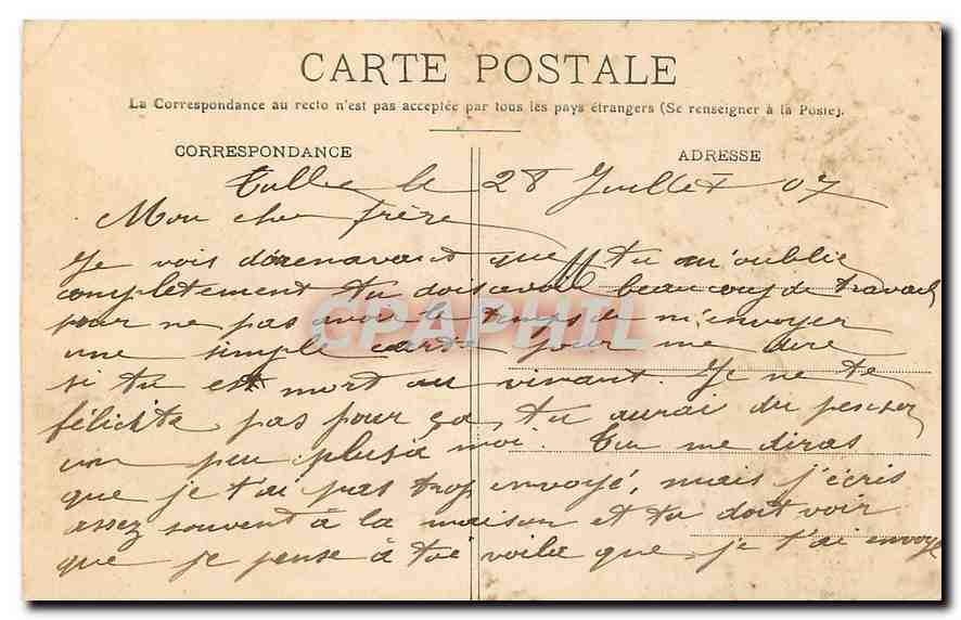 CPA Le Camp du Larzac Le Lavoir  — Rückseite