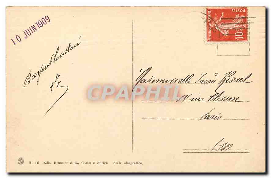 CPA Maree basse  — Rückseite