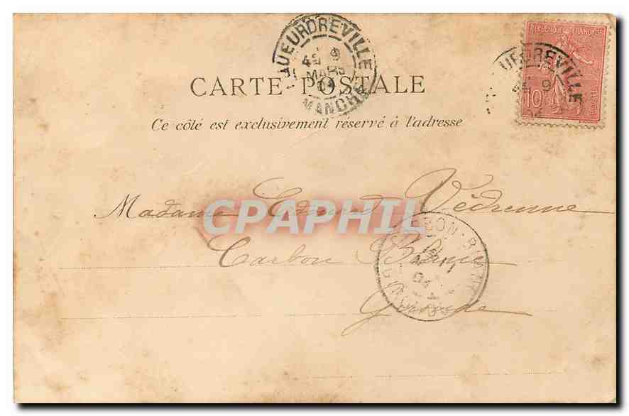 CPA Cherbourg Le Roule — Verso