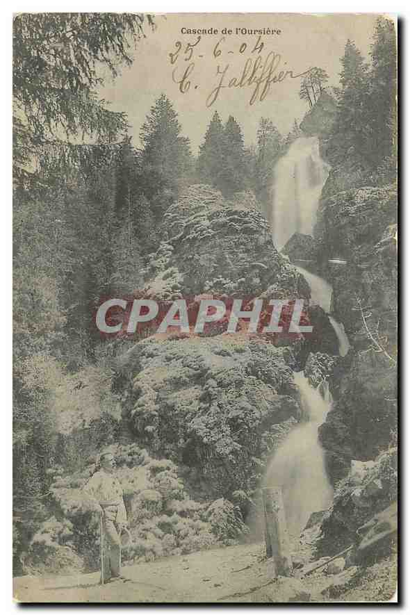 Cascade de l'Oursière — vue de cascade en forêt — éditeur non visible
